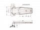 RR-1424 Leaf Hinge Drawing