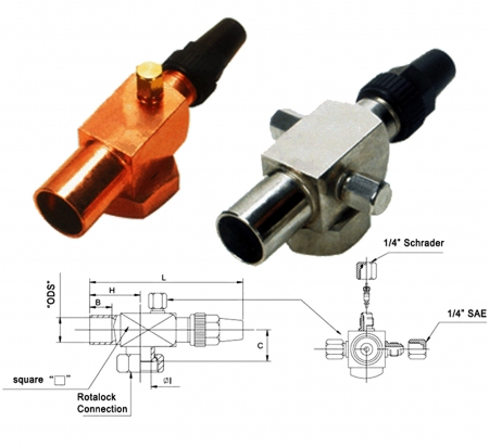 Soldering Valves With Rotalock Connection