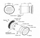 RR-V633-220 Round Type Ventilator Drawing File (English)