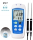 IP67-372 Waterproof Dual-Input RTD Thermometer With 2 Probes