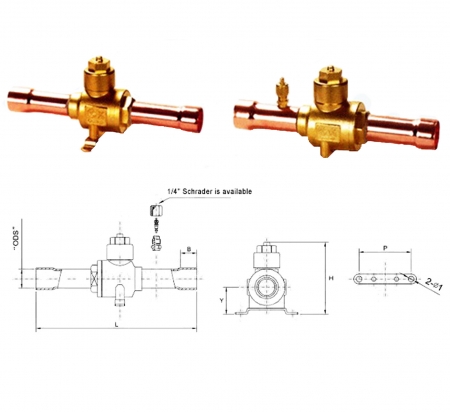Ball Valves With Copper Tube Extensions